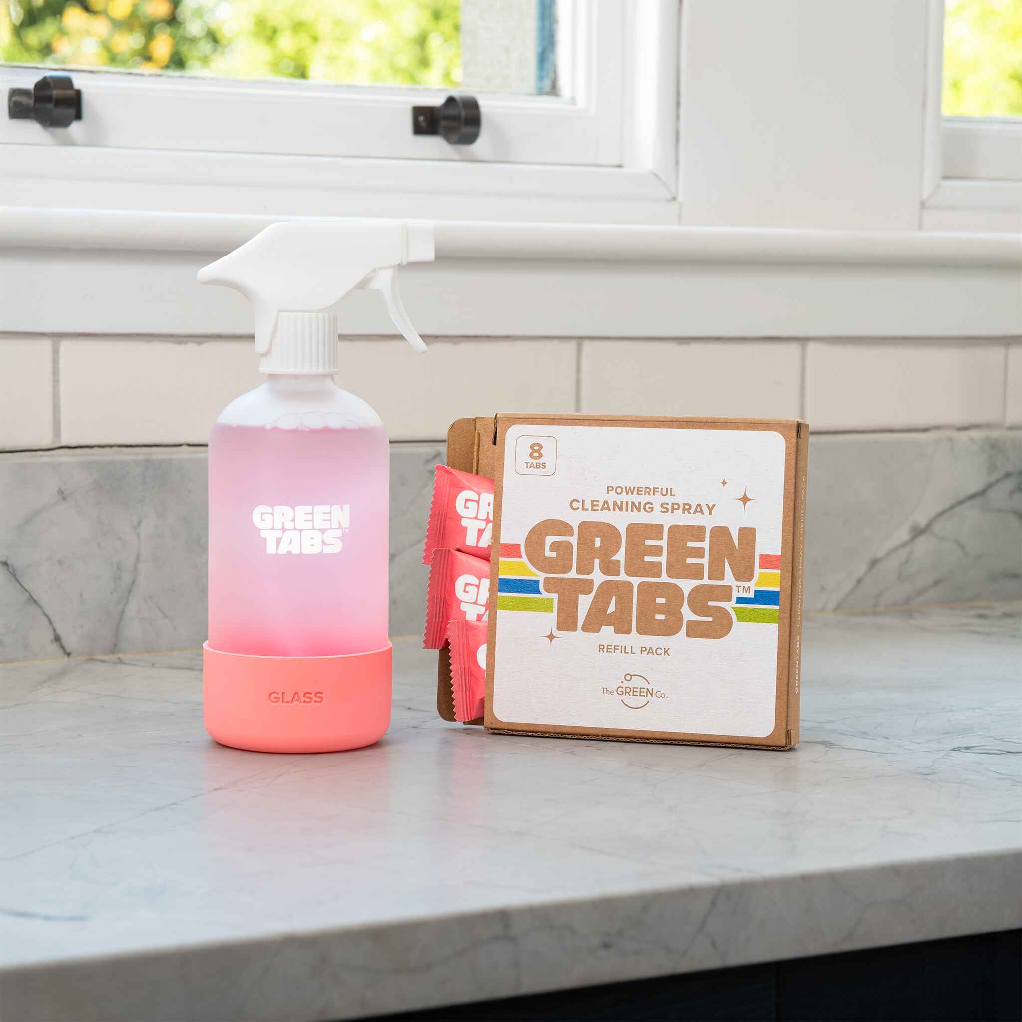 Plant-Powered Glass Cleaner GreenTabs™ – Plastic-Free, Vegan & Eco-Friendly Starter Kit - Image 6