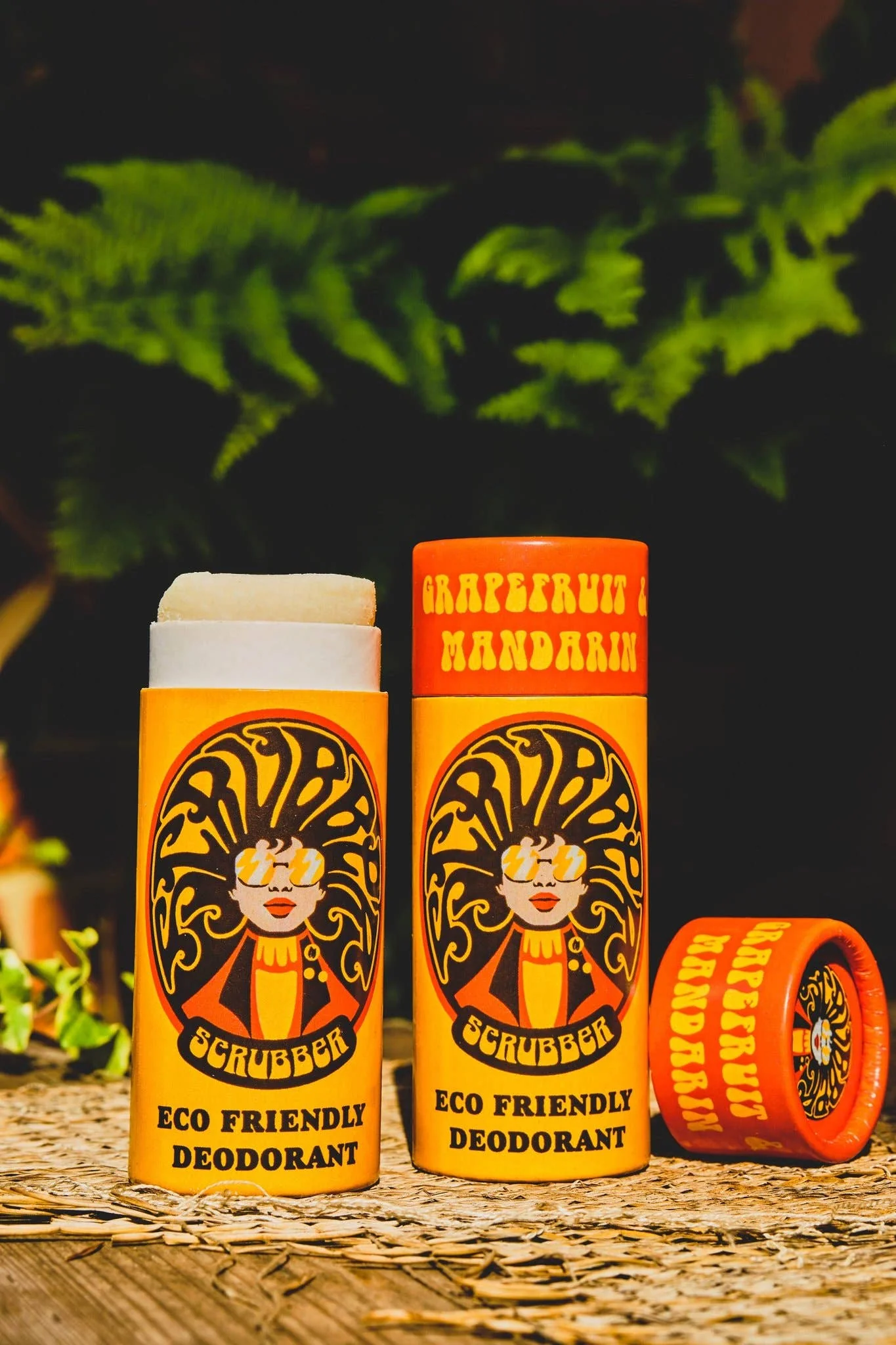 Grapefruit & Mandarin Roll On Eco Friendly Deodorant, Plastic Free Extra Sensitive Anti Perspirant - Image 2
