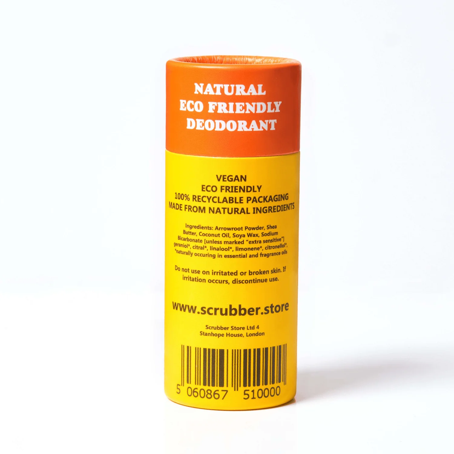 Grapefruit & Mandarin Roll On Eco Friendly Deodorant, Plastic Free Anti Perspirant - Image 4