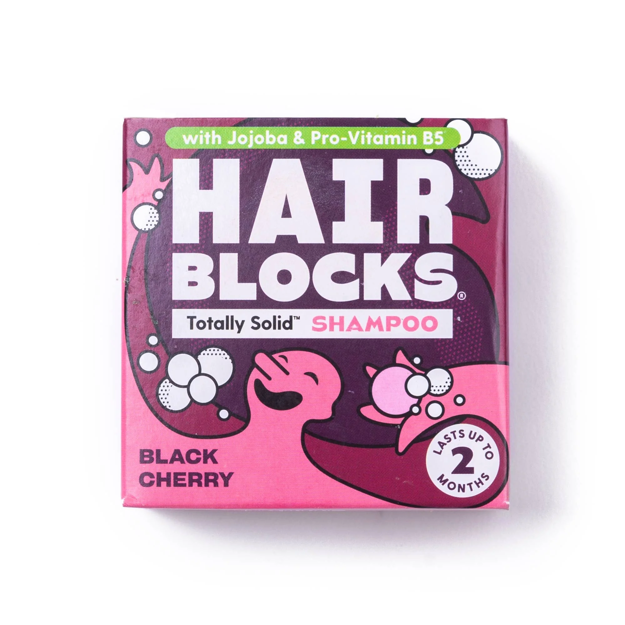 Hair Blocks Solid Shampoo Black Cherry - Plastic Free Vegan Shampoo Bars - Image 2