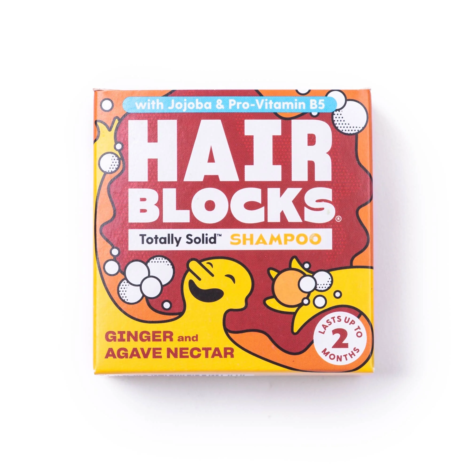 Hair Blocks Solid Shampoo Ginger & Agave Nectar - Plastic Free Vegan Shampoo Bars - Image 2