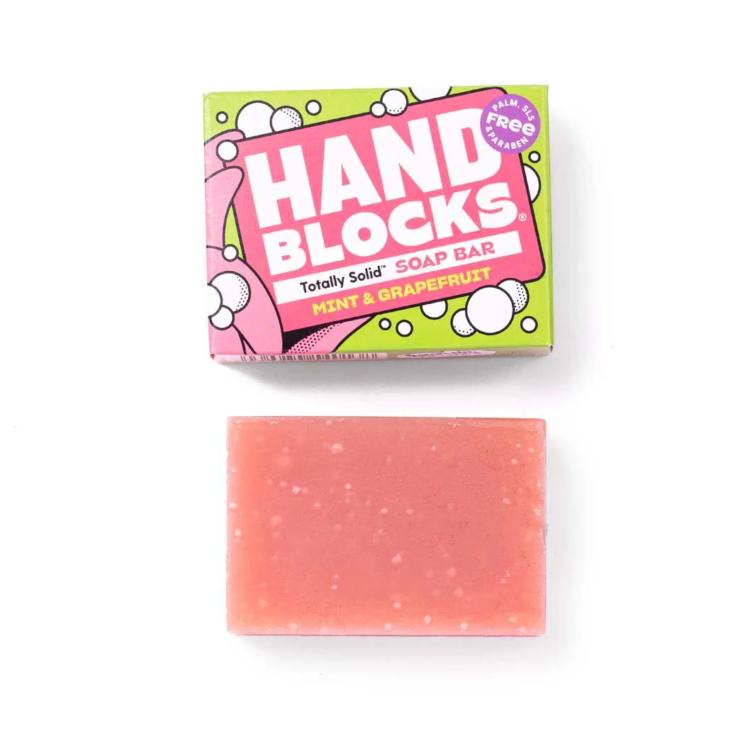 Hand Soap Blocks Solid Bar Mint & Grapefruit - Plastic Free Vegan Hand Soap Bars - Image 2