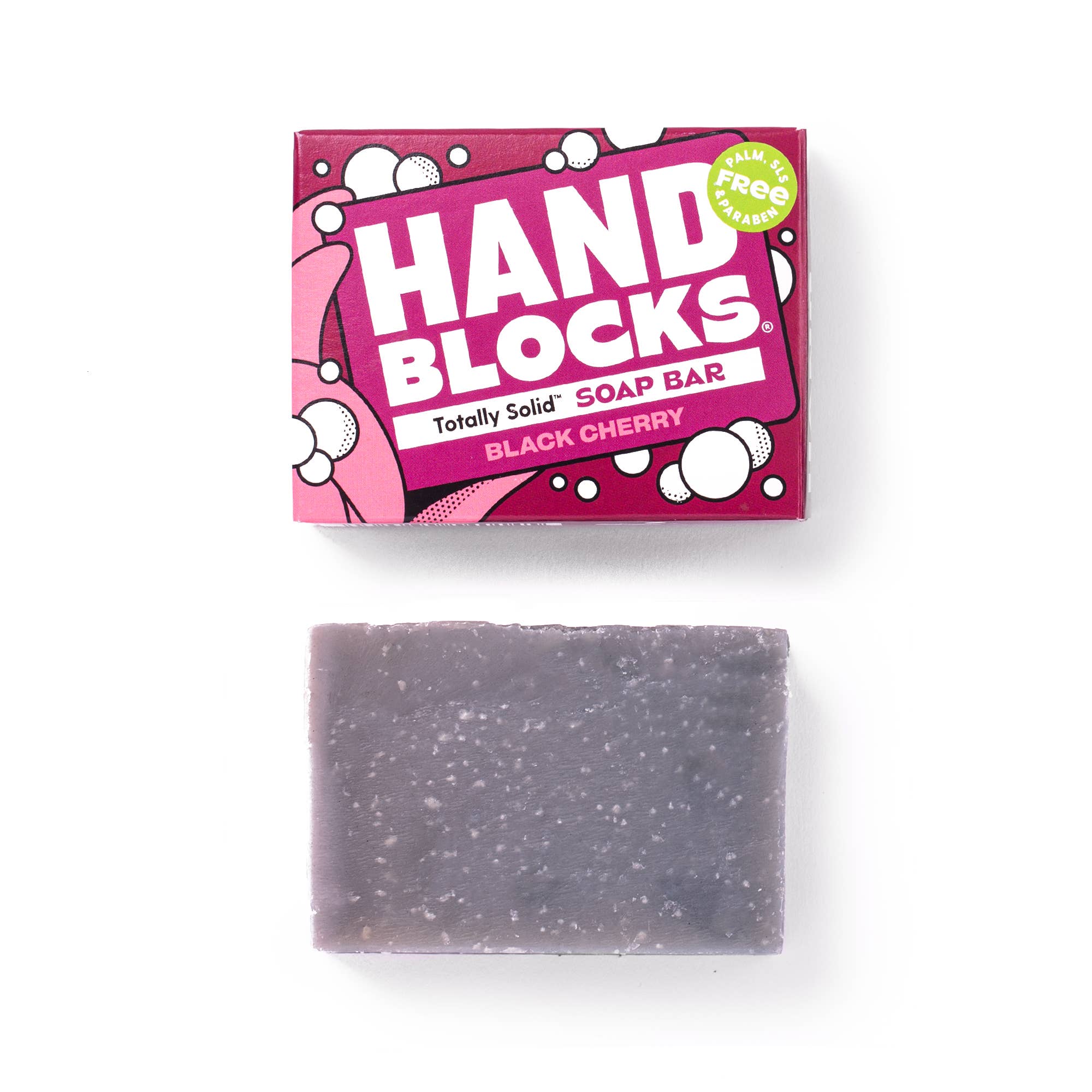 Hand Blocks Soap Black Cherry - Plastic Free Vegan Hand Soap Bars - Image 4