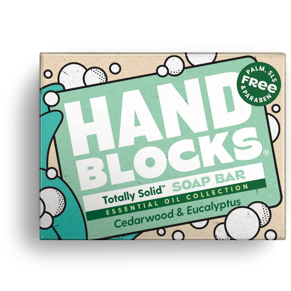 Hand Blocks Soap Cedarwood & Eucalyptus - Plastic Free Vegan Hand Soap Bars