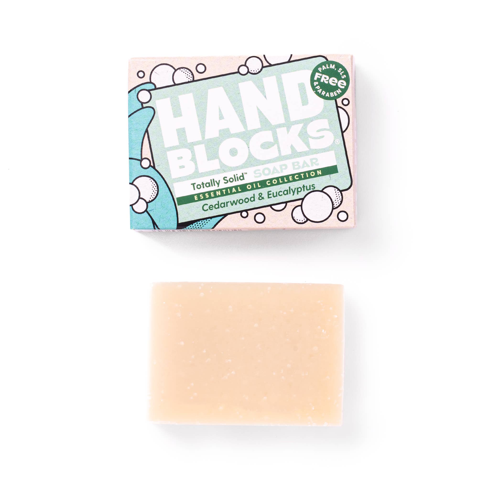 Hand Blocks Soap Cedarwood & Eucalyptus - Plastic Free Vegan Hand Soap Bars - Image 4