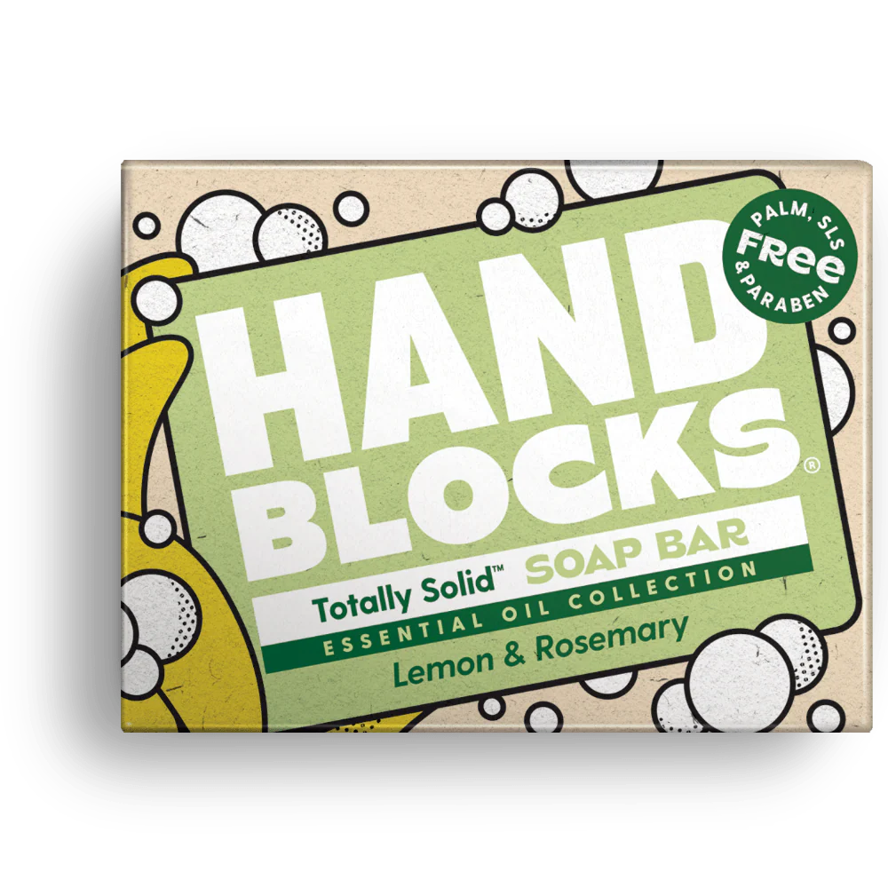 Hand Blocks Soap Lemon & Rosemary - Plastic Free Vegan Hand Soap Bars