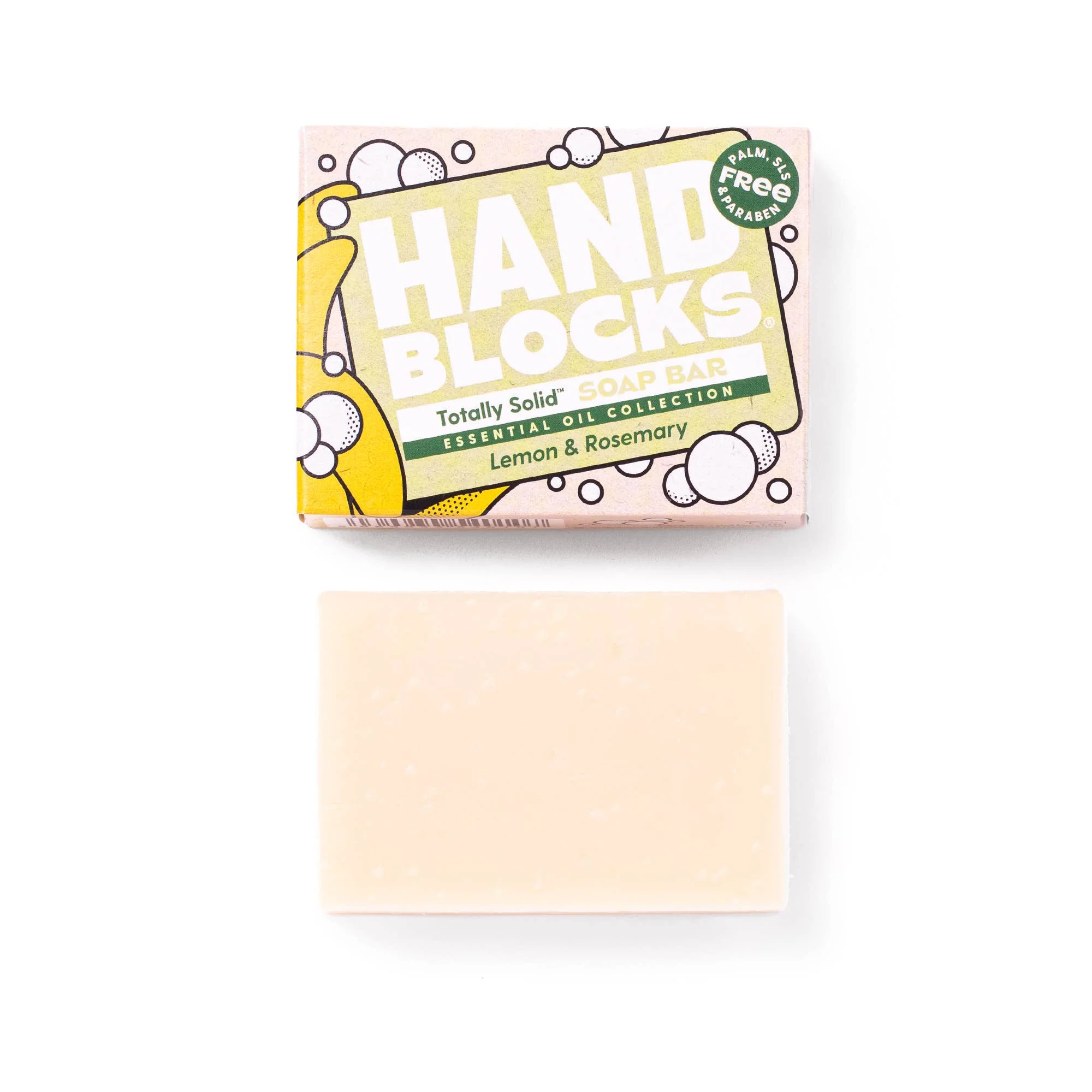 Hand Blocks Soap Lemon & Rosemary - Plastic Free Vegan Hand Soap Bars - Image 4