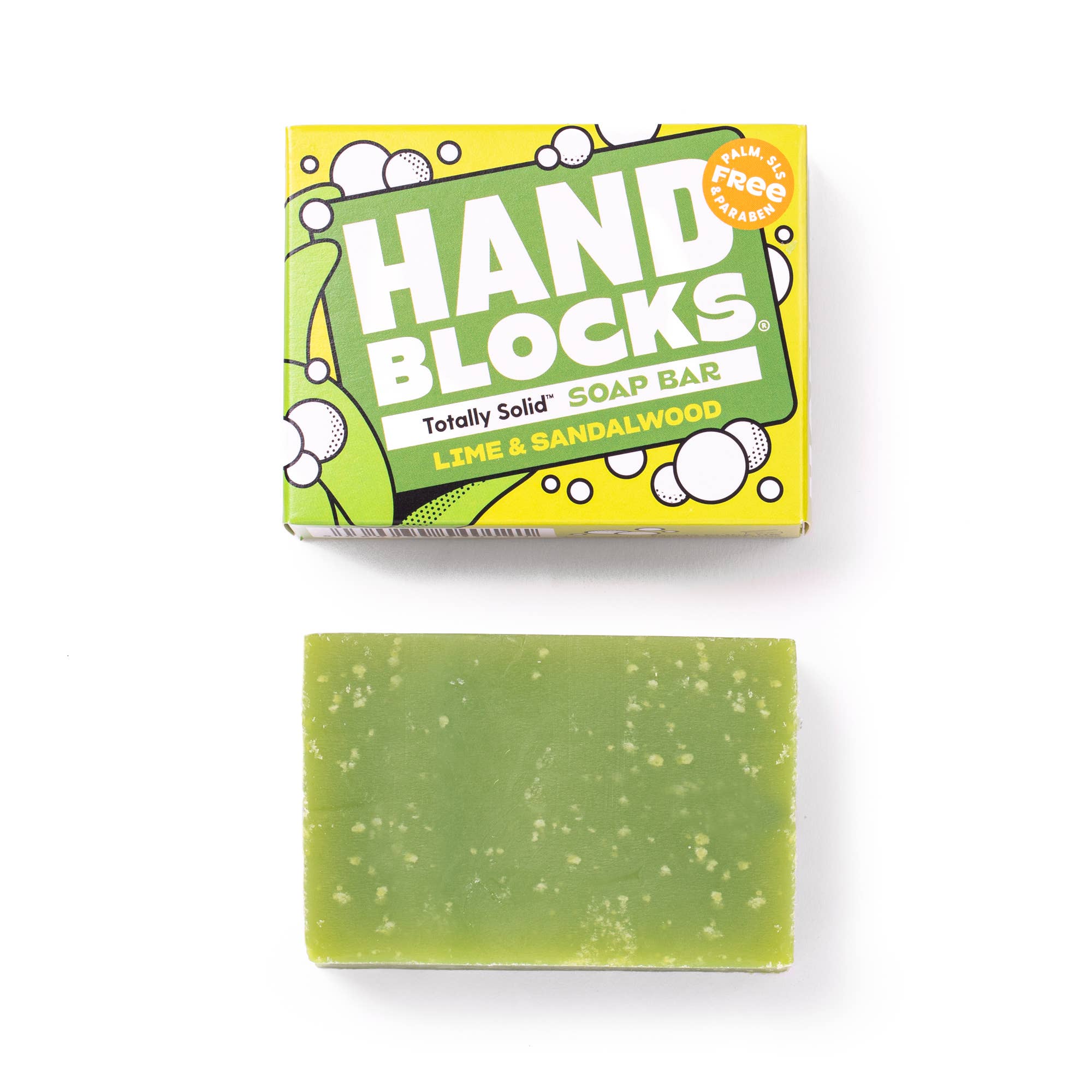 Hand Blocks Soap Lime & Sandawlwood - Plastic Free Vegan Hand Soap Bars - Image 4