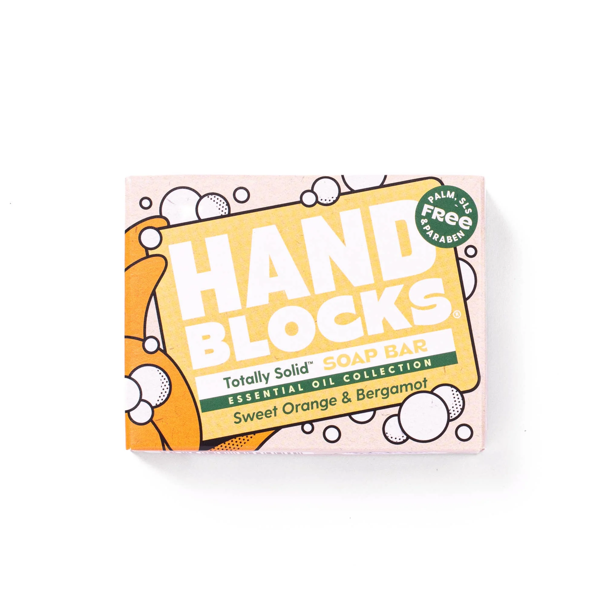 Hand Blocks Soap Sweet Orange & Bergamot - Plastic Free Vegan Hand Soap Bars - Image 2