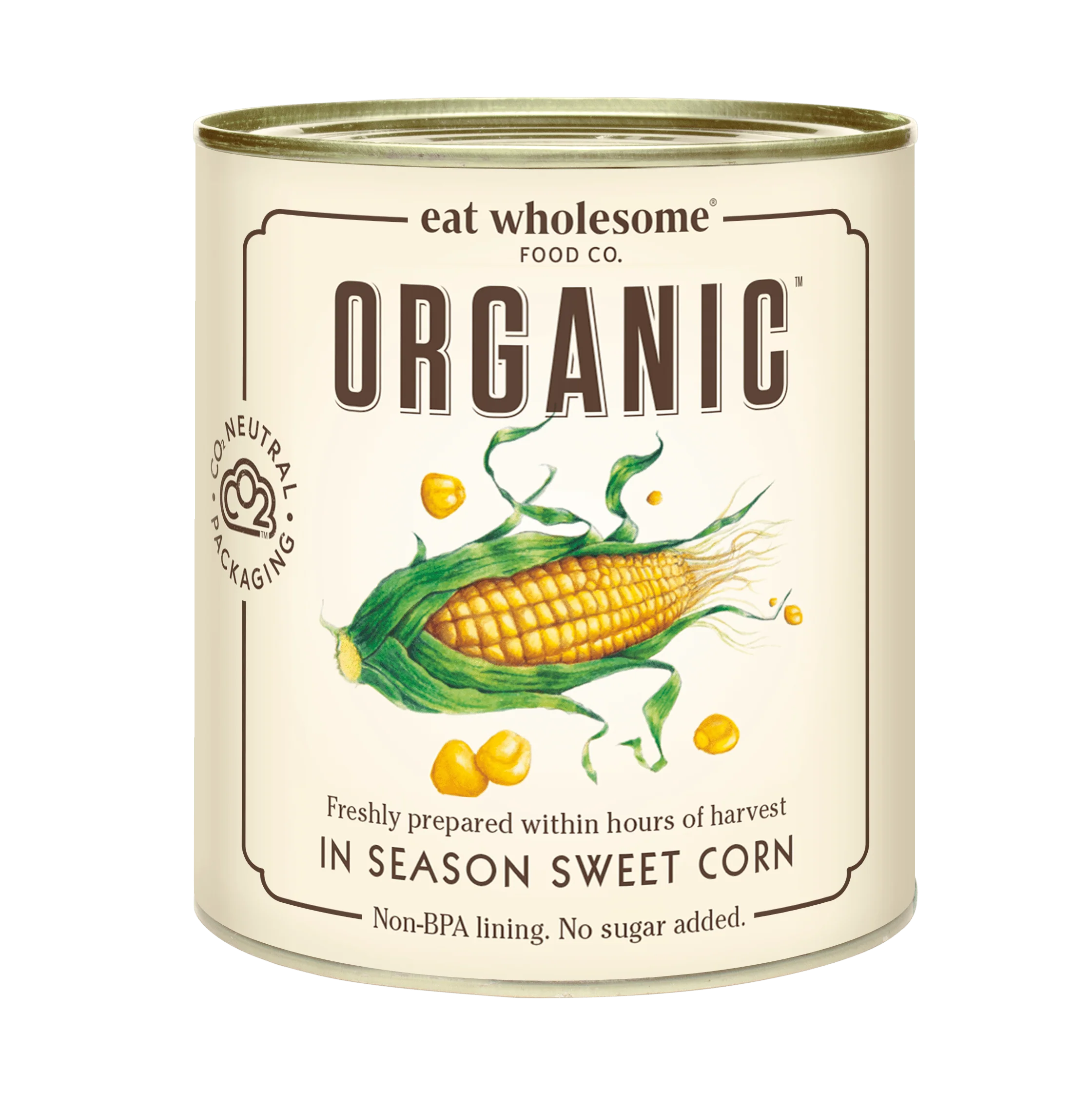 Eat Wholesome In Season Organic Sweetcorn 340g – Freshly Prepared