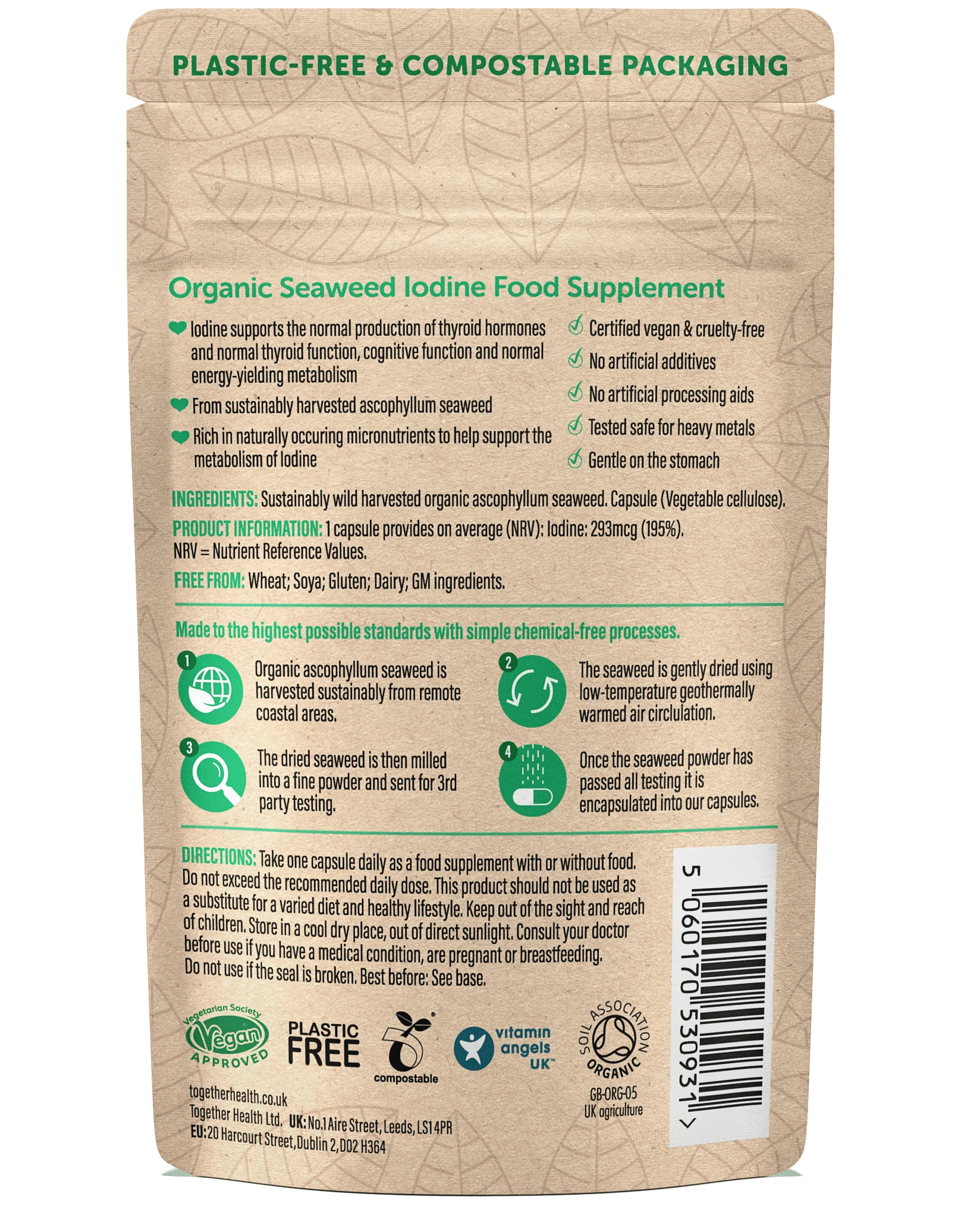 Iodine Supplement – Organic – 30 Capsules - Image 2