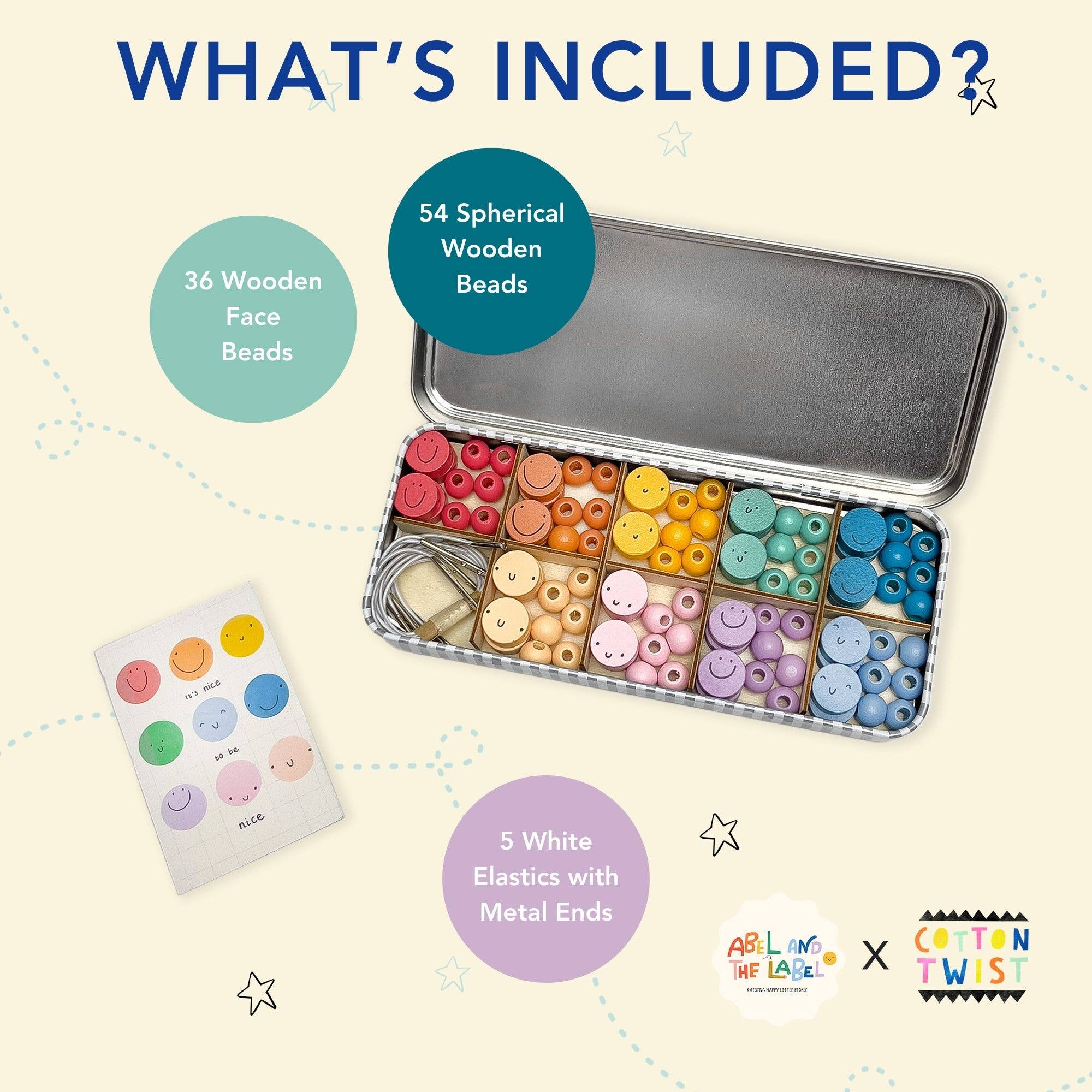 It’s Nice To Be Nice Bracelet Beading Gift Kit for Children - Image 3