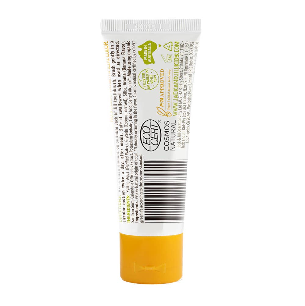 Jack N’ Jill Natural Banana Toothpaste for Kids 50g - Image 2