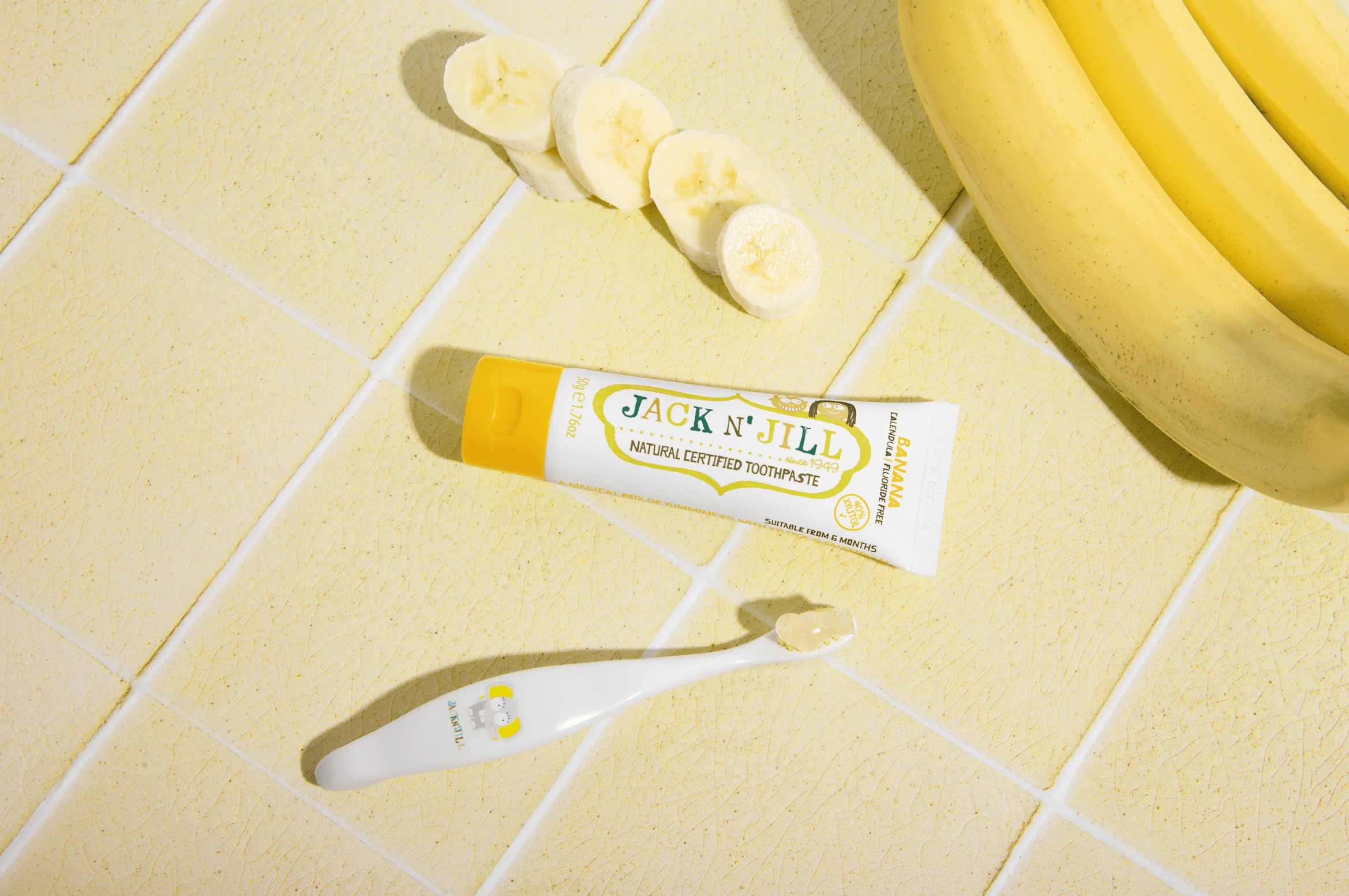 Jack N’ Jill Natural Banana Toothpaste for Kids 50g - Image 3