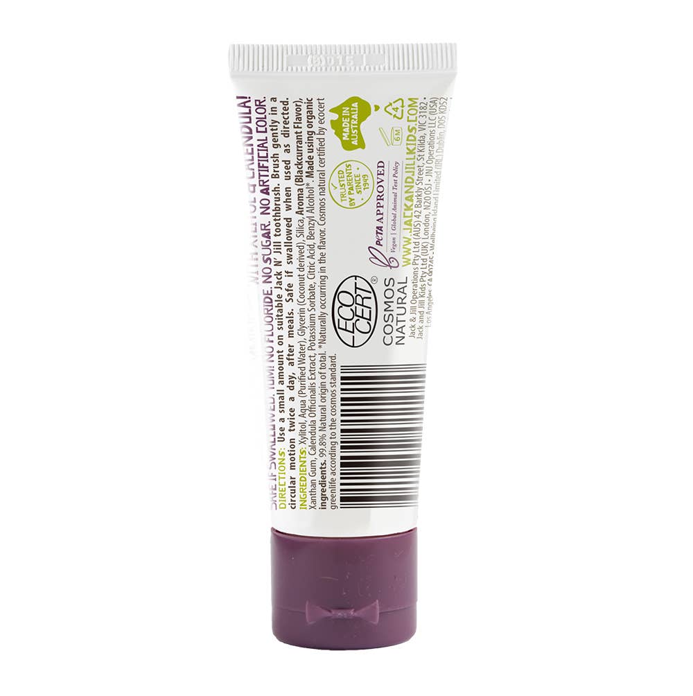 Jack N’ Jill Natural Blackcurrant Toothpaste for Babies & Kids – 50g - Image 2