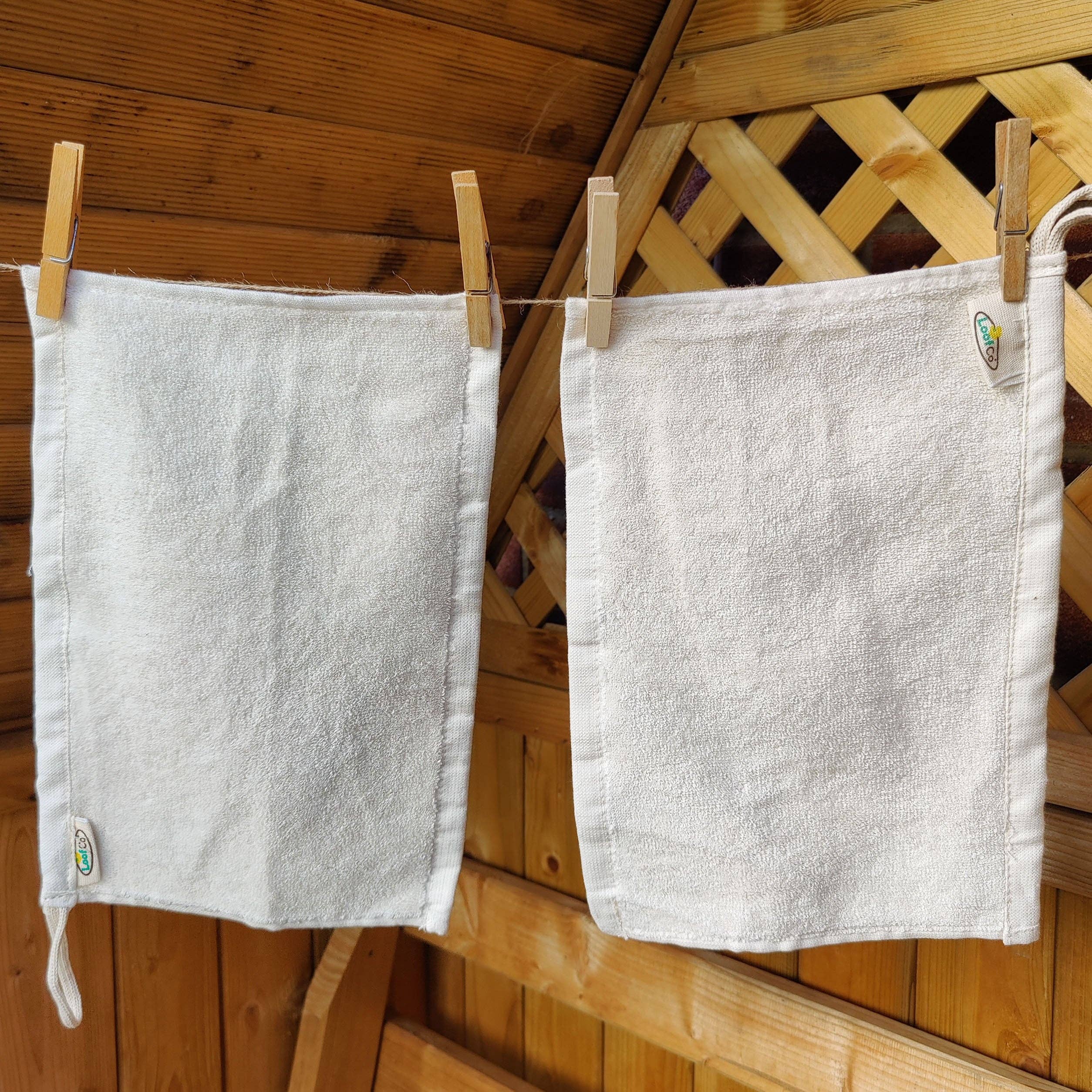 LoofCo Kitchen Cloths 2-Pack – Sustainable Egyptian Cotton Cleaning Cloths - Image 4