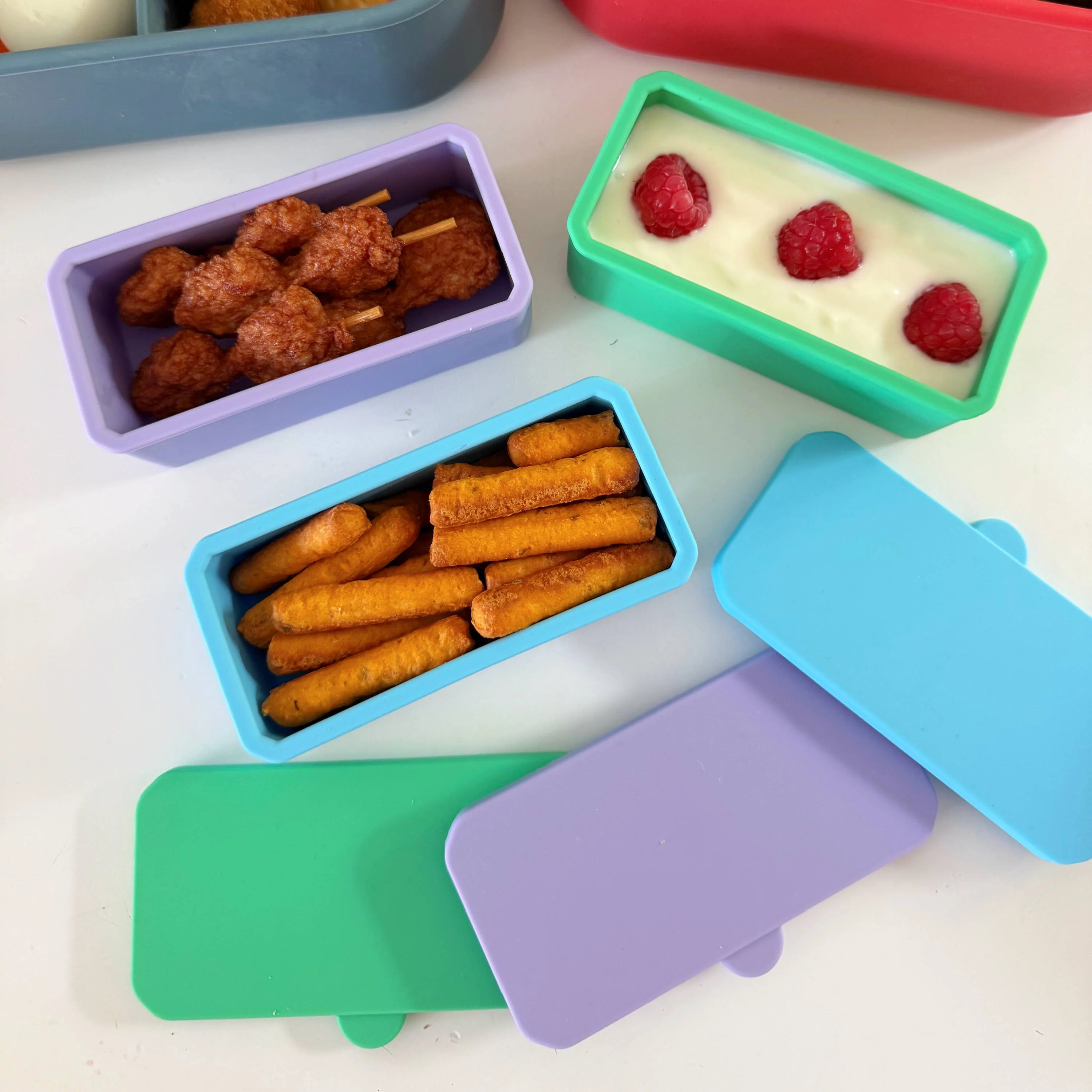 Pick Plates Large Pick & Dip Pots – Leakproof Silicone Sauce Containers 3 Pack - Image 2