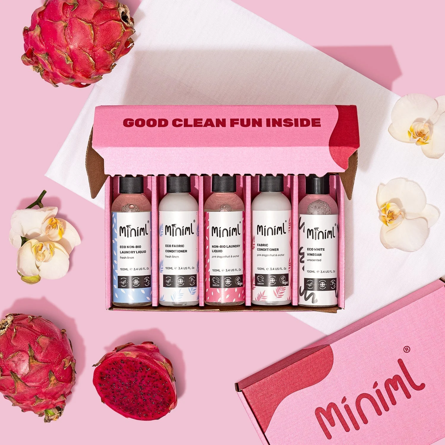 Miniml Laundry Trial & Travel Set | 5 x 100ml Mini Laundry Bundle - Image 2