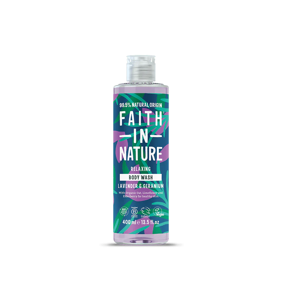 Lavender & Geranium Body Wash 400ml – 99.5% Natural Origin