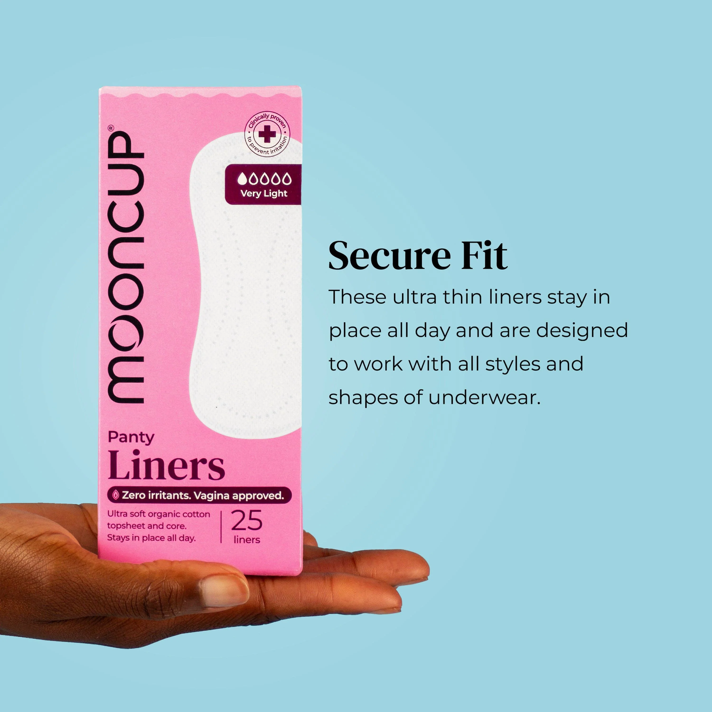 Panty Liners | Very Light (25 Pack) | Plastic-free | Vegan - Image 3