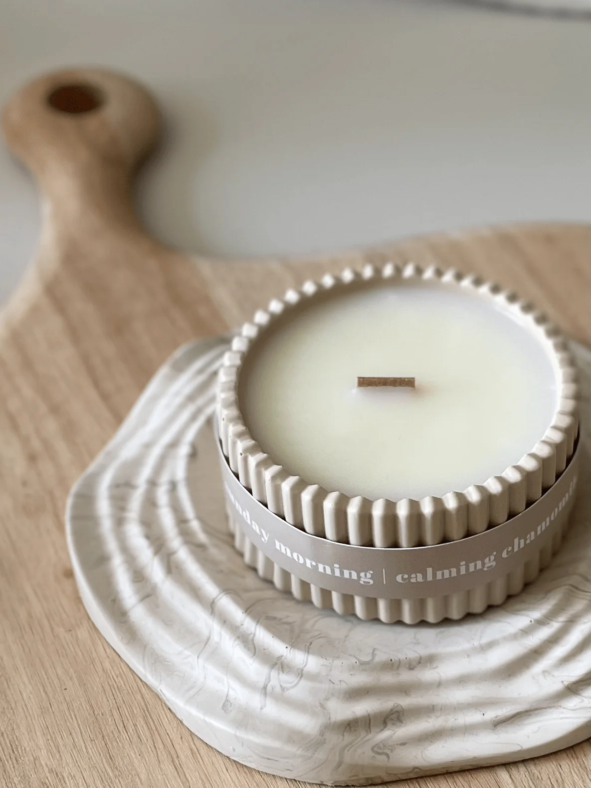 Chamomile Luxury Soy Candle – Relaxing Scandi-Inspired Fragrance - Image 8