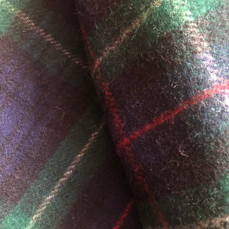 Mackenzie Recycled Wool Blanket in Classic Tartan Check - Image 2