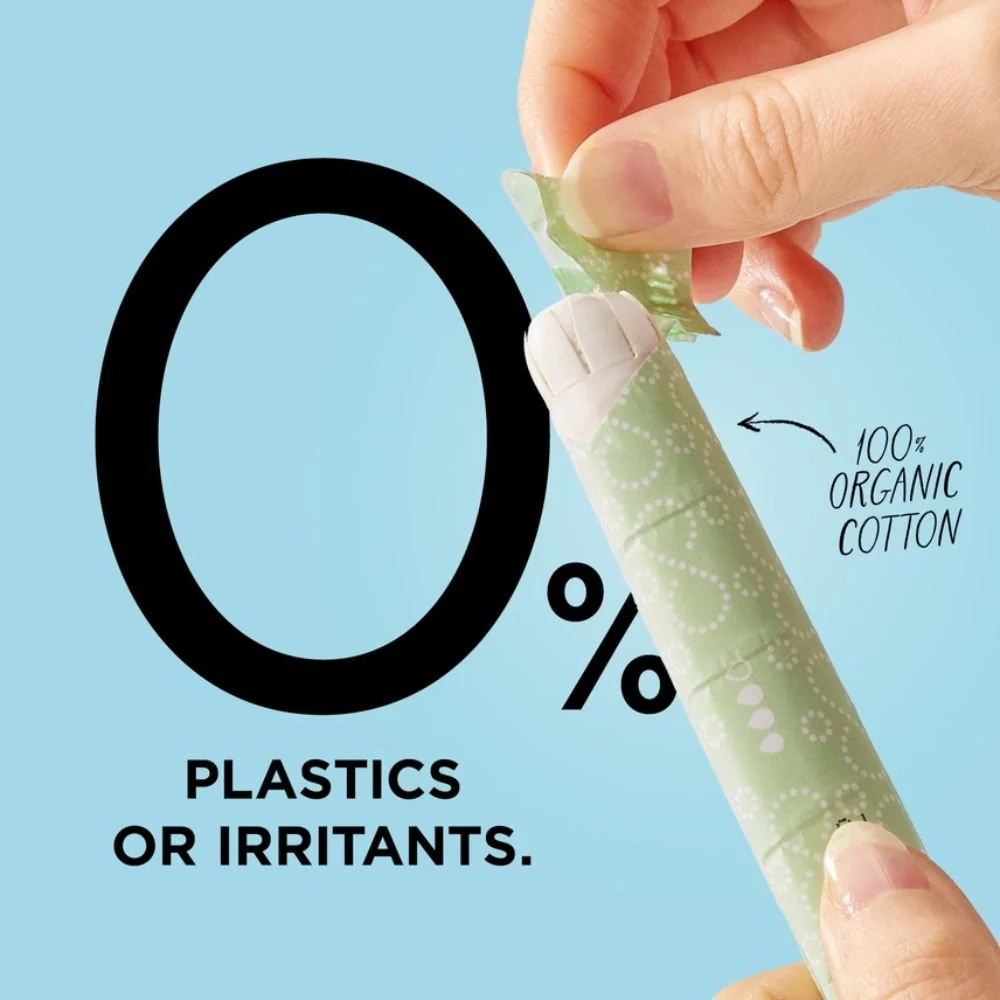 Mooncup Organic Cotton Applicator Tampons Heavy Super+ – 12 Pack Plastic-Free - Image 3