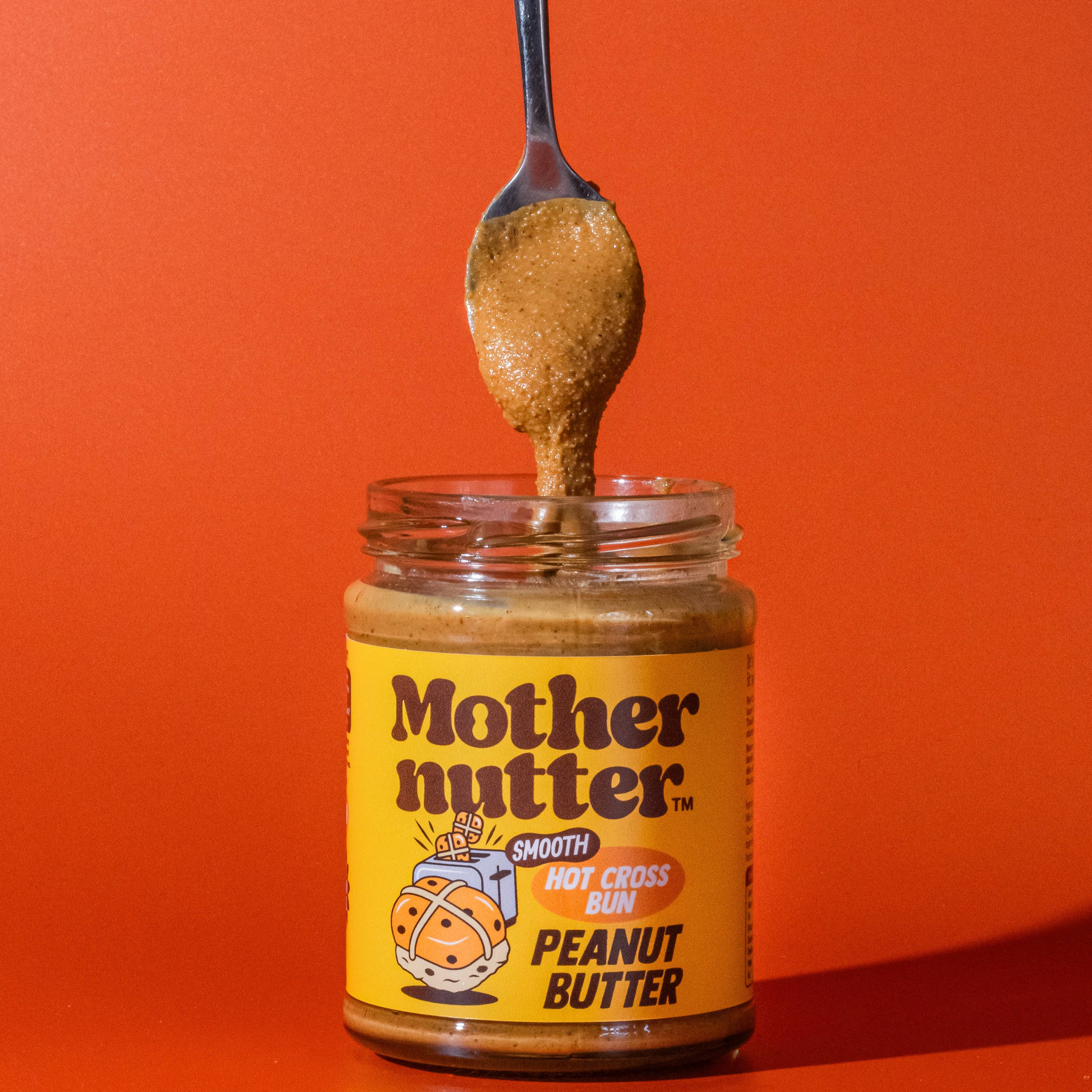 Mothernutter Smooth Hot Cross Bun Peanut Butter (280g)