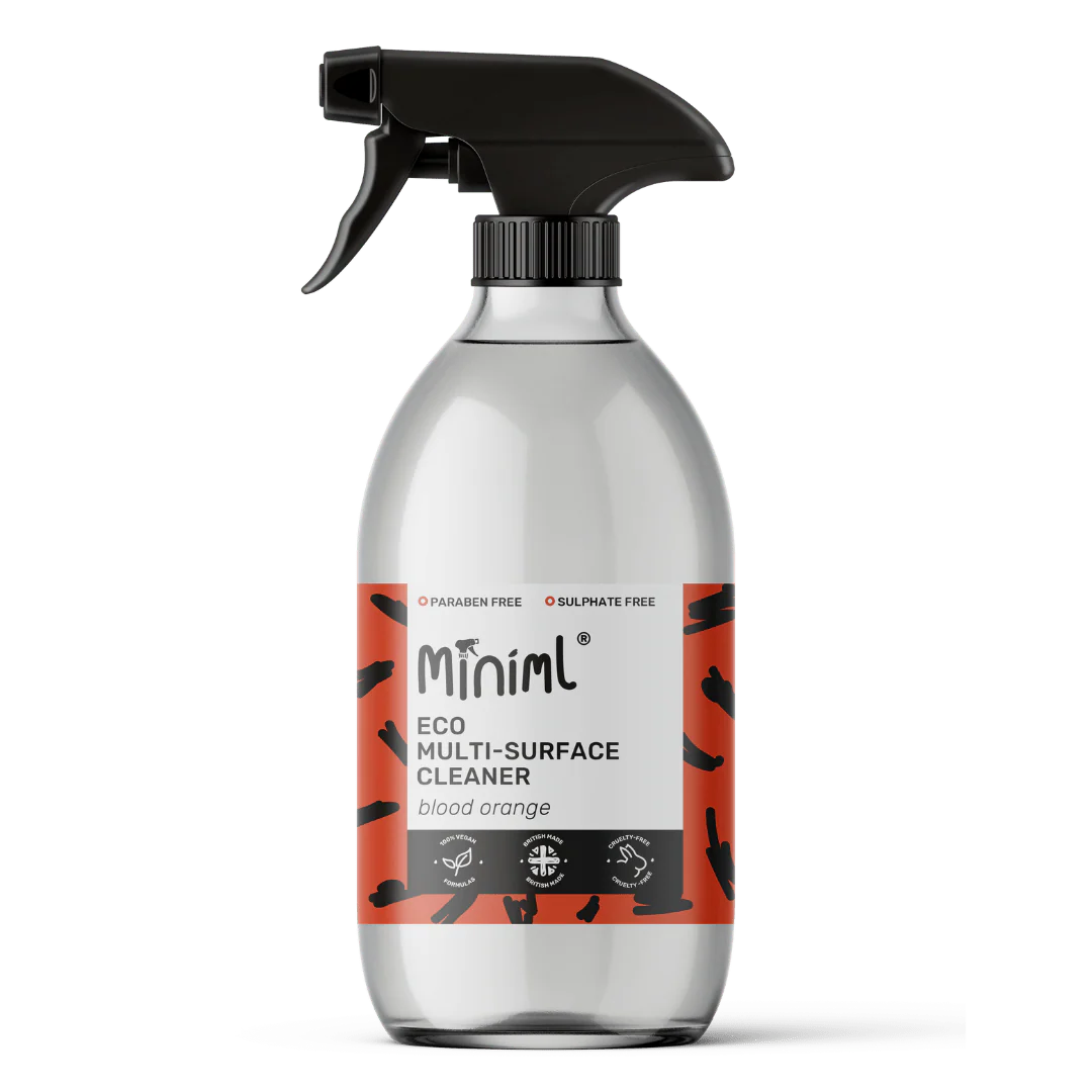 Blood Orange Multi-Surface Cleaner – 500ml Refillable Glass Bottle