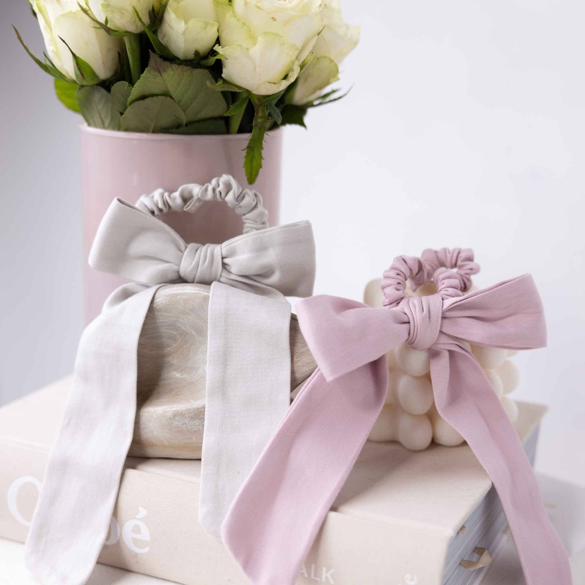 Multi-Use Satin Bow Scrunchie – Organic Cotton 3-in-1 - Image 5
