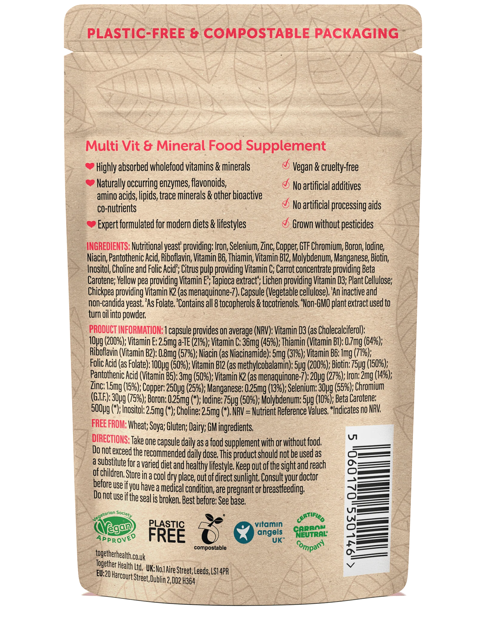 Multivitamin – Vegan – 30 Capsules - Image 2
