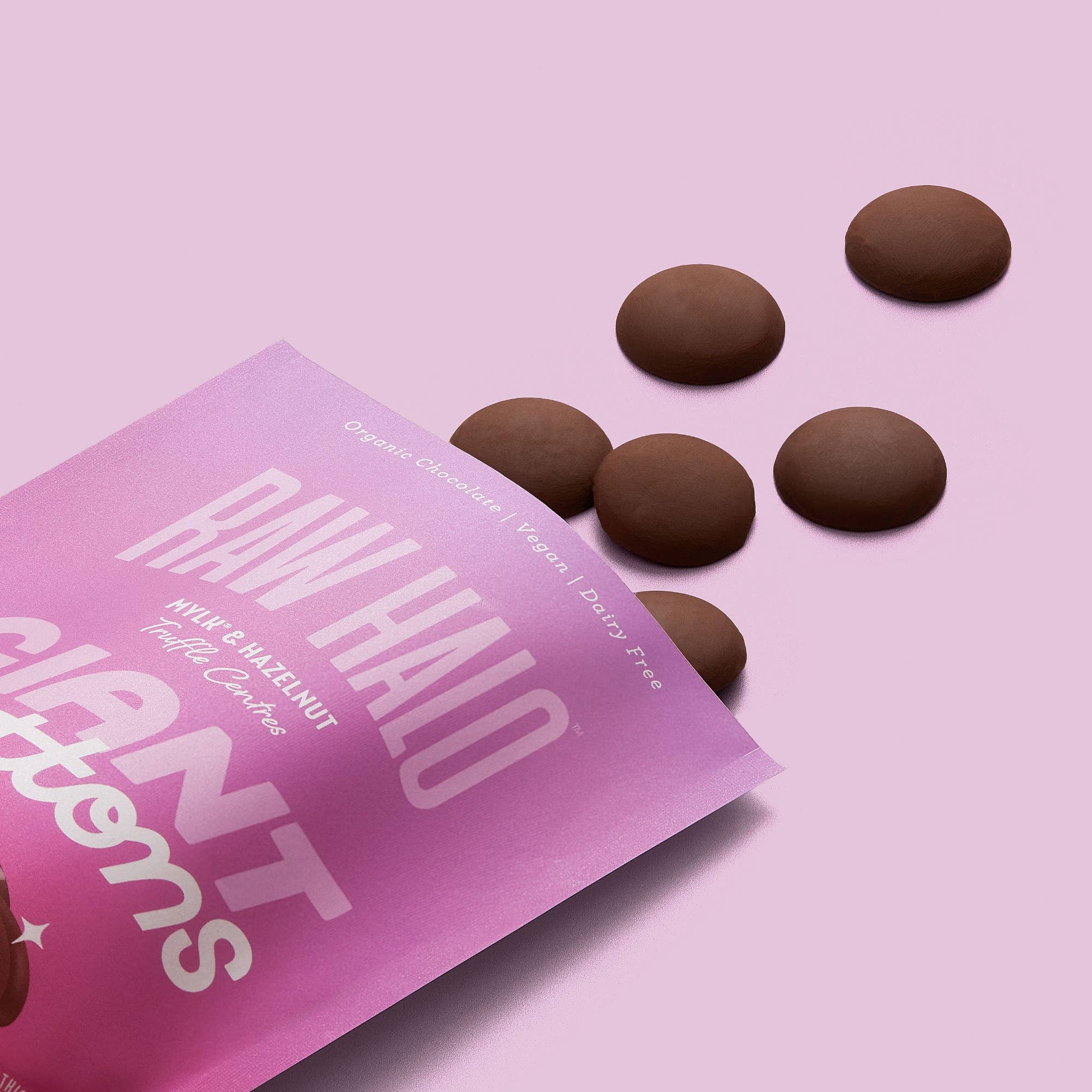 Organic Vegan Hazelnut Truffle Chocolate Buttons 90g - Image 4