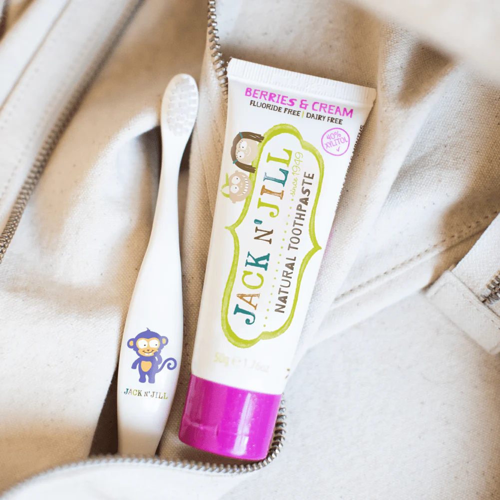 Jack N’ Jill Natural Berries & Cream Toothpaste for Babies & Kids - 50g - Image 3