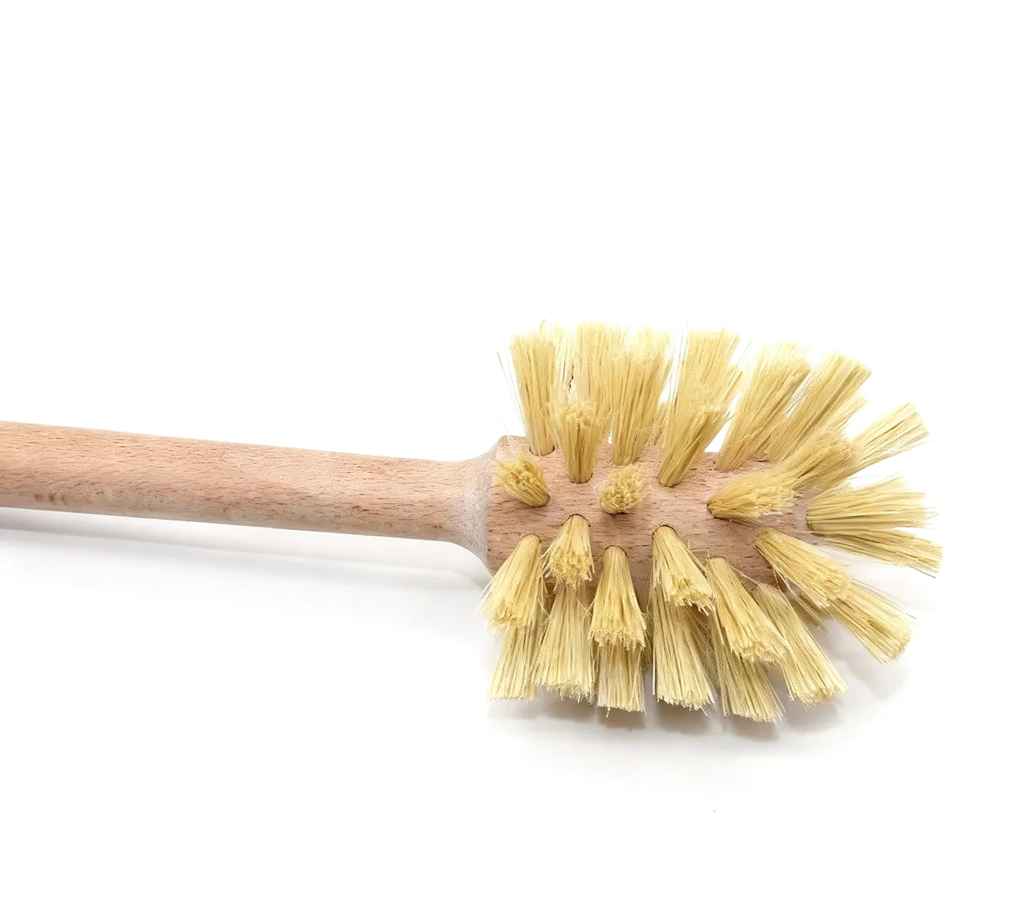 Natural Wooden Toilet Brush with Beech Wood Handle and Sisal Bristles - Image 2