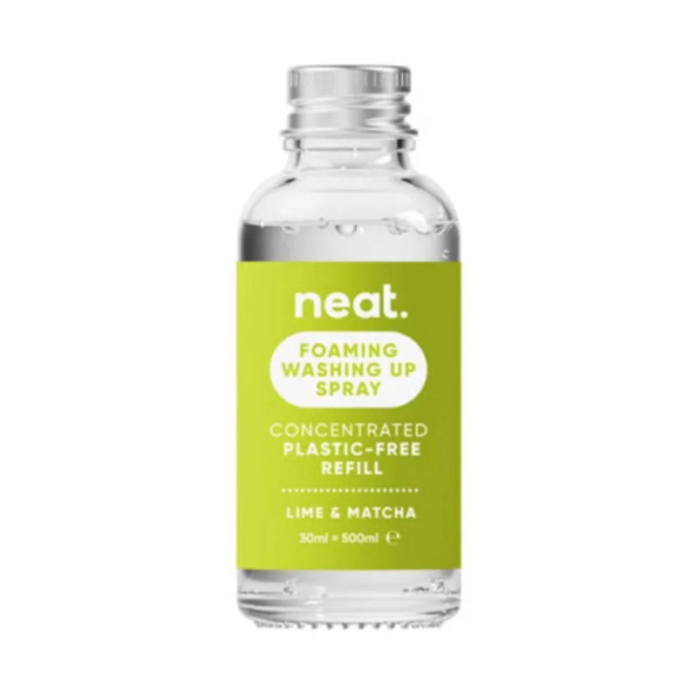 Neat Foaming Washing Up Spray Refill Lime & Matcha Concentrate