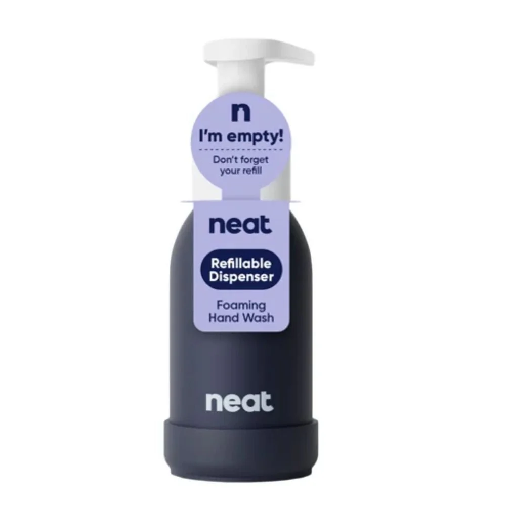 Neat Refillable Foaming Hand Wash Dispenser – Recycled Aluminium Bottle (Sage, Stone, Midnight) - Image 5