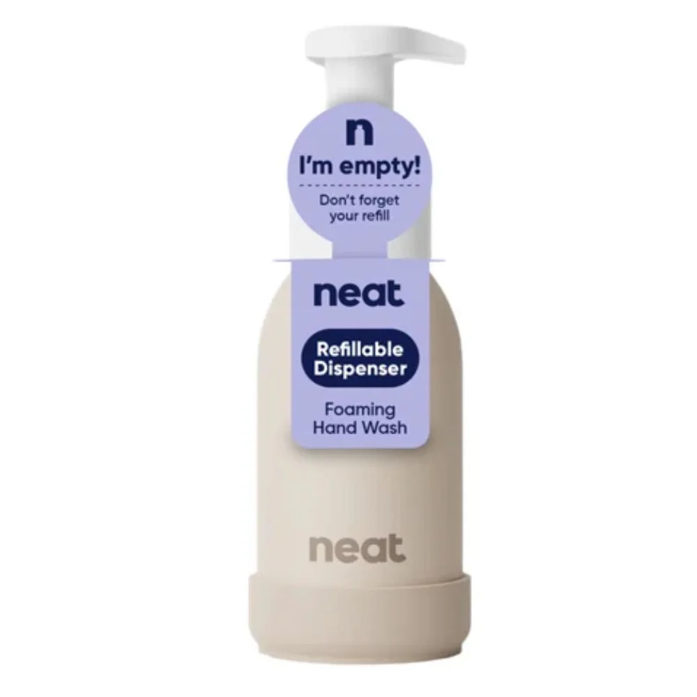 Neat Refillable Foaming Hand Wash Dispenser – Recycled Aluminium Bottle (Sage, Stone, Midnight) - Image 6