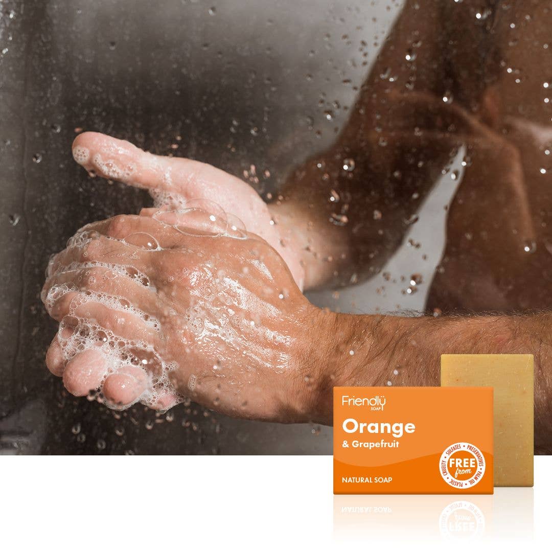 Orange & Grapefruit Eco Friendly Soap Bar - Image 2