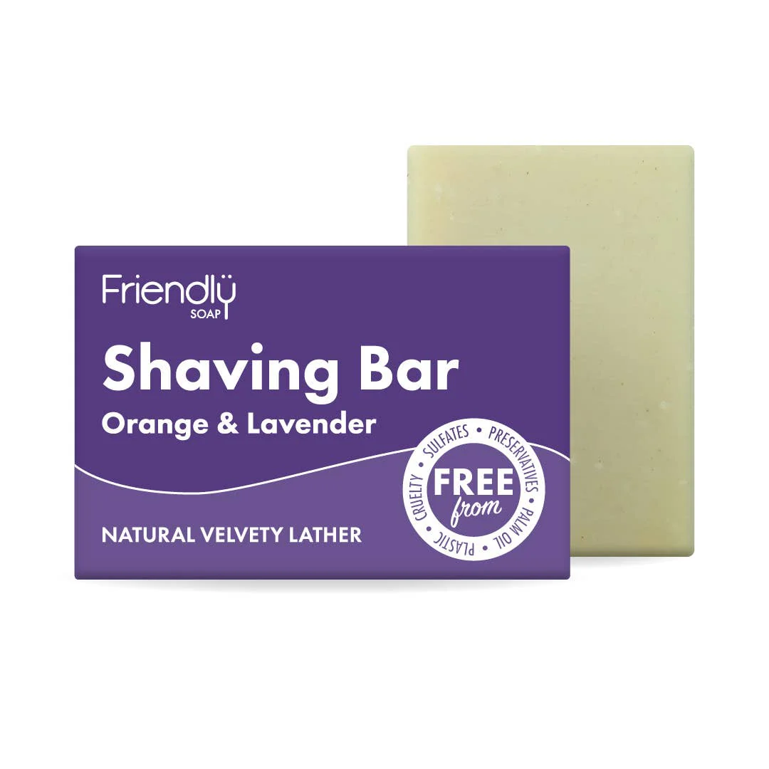 Shaving Soap Bar – Fragrance-Free or Orange & Lavender – Plastic-Free - Image 2