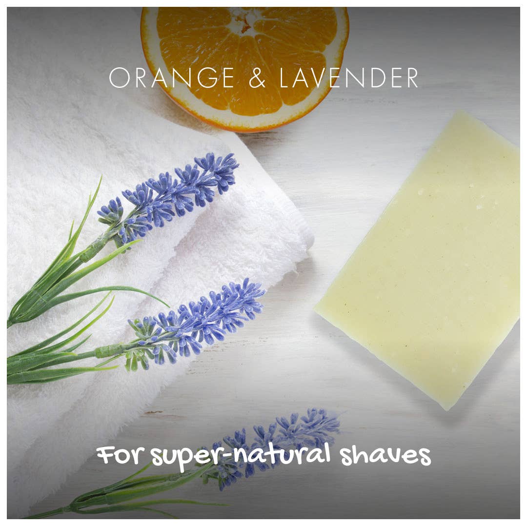 Shaving Soap Bar – Fragrance-Free or Orange & Lavender – Plastic-Free - Image 5