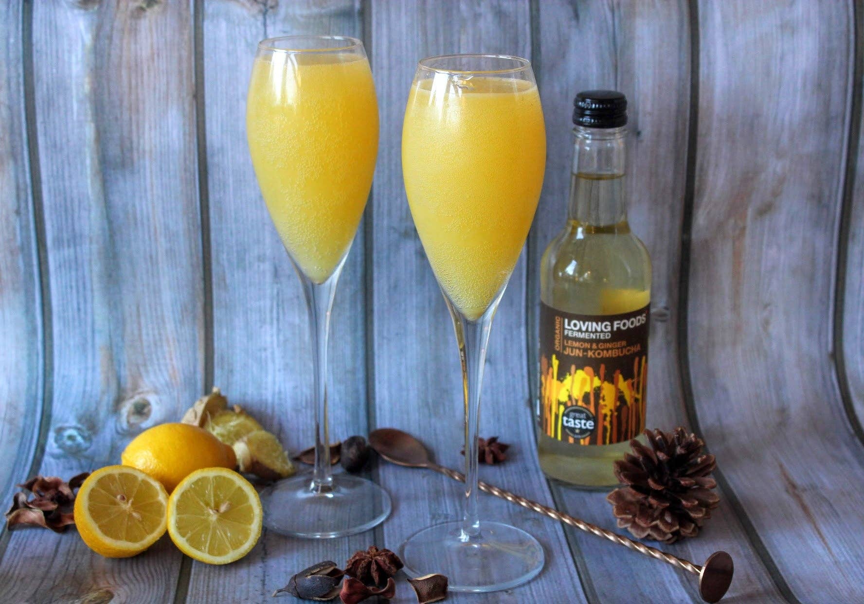 Organic Jun Kombucha Lemon + Ginger – Unpasteurised Honey Fermented Drink 330ml - Image 4