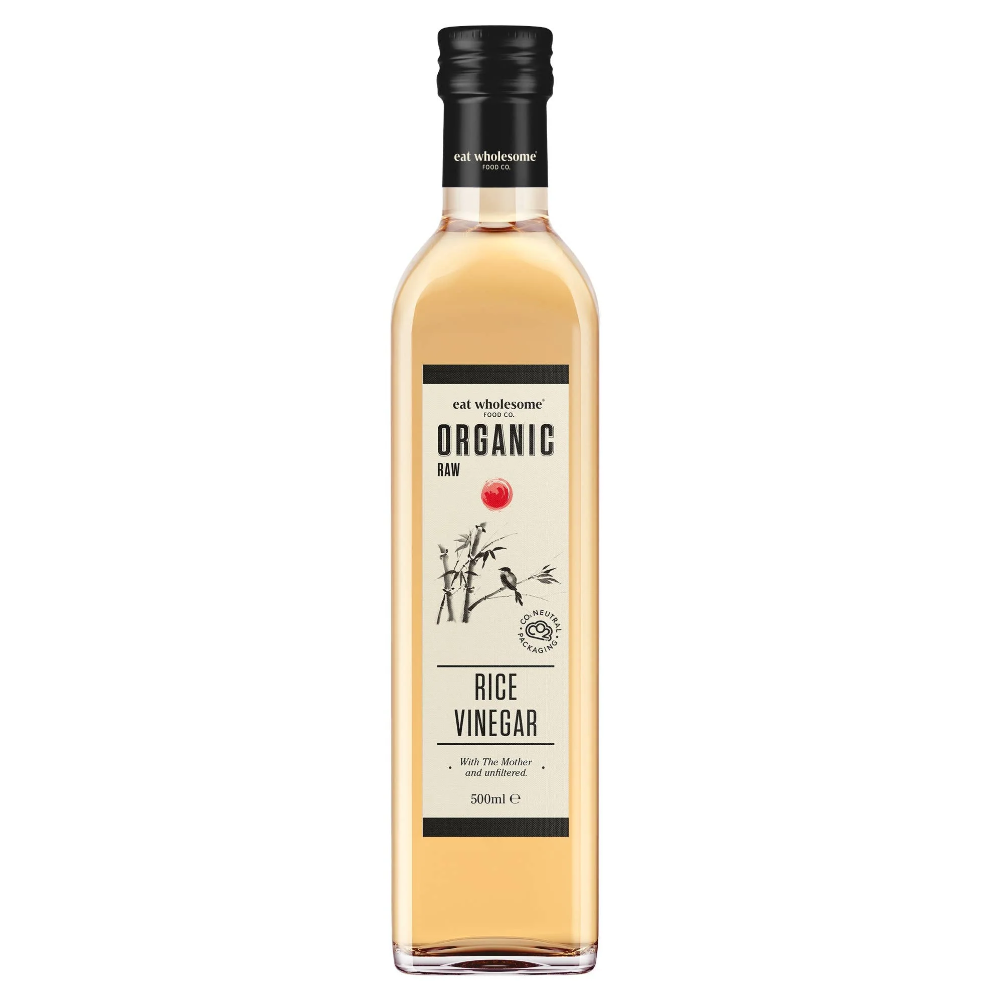 Eat Wholesome Organic Rice Vinegar with Mother 500ml – Unfiltered