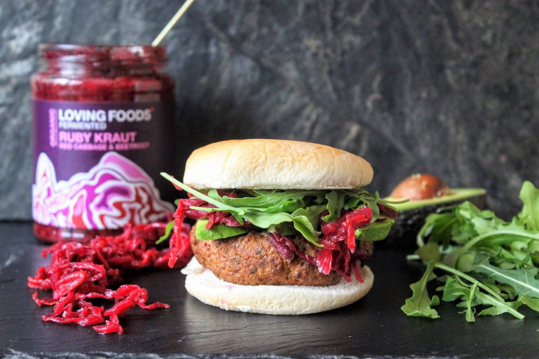 Organic Ruby Kraut – Unpasteurised Red Cabbage Sauerkraut 475g Vegan - Image 5