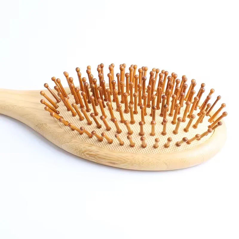 Oval Bamboo Hair Brush - Image 4