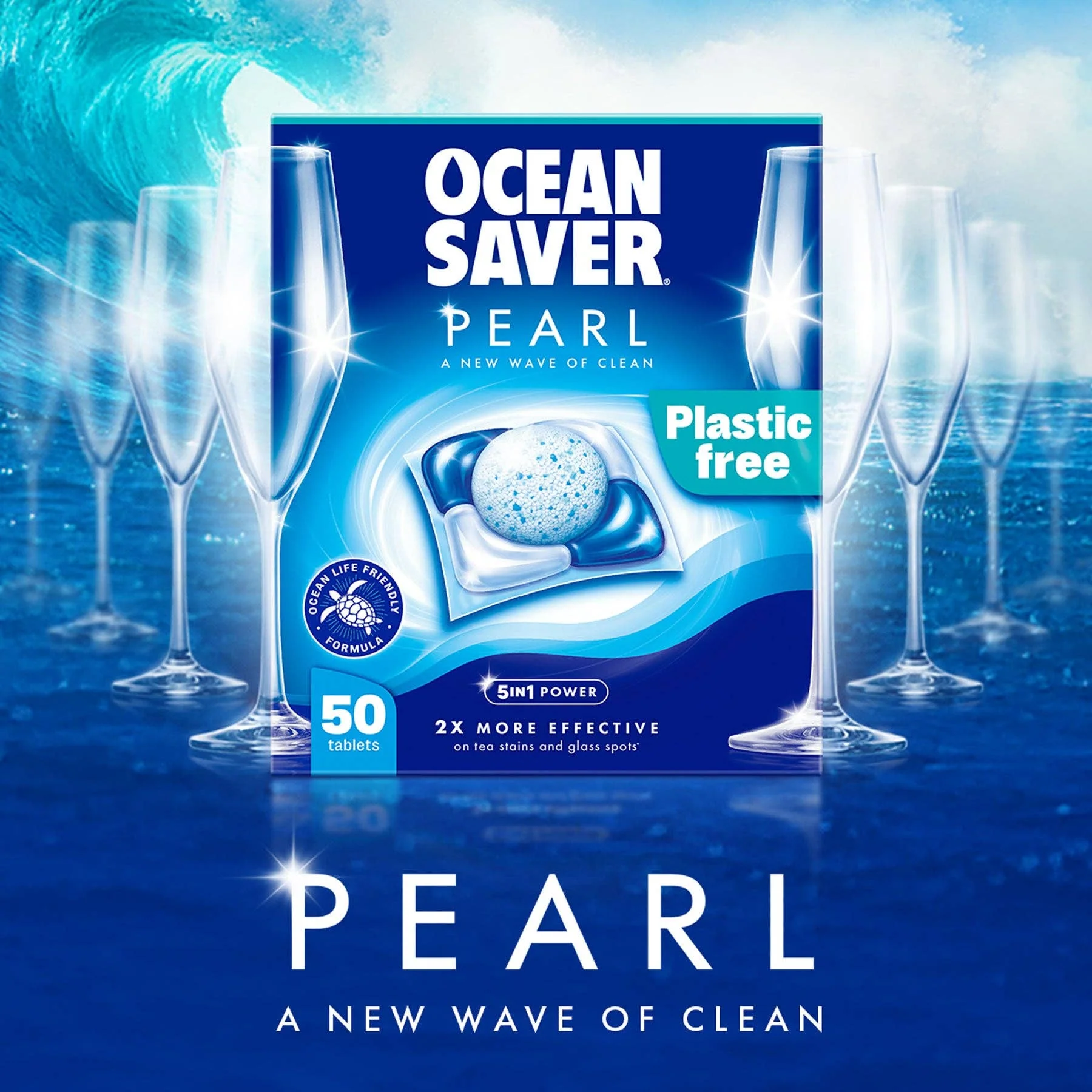 OceanSaver PEARL 5-in-1 Plastic-Free Dishwasher Tablets - Image 3
