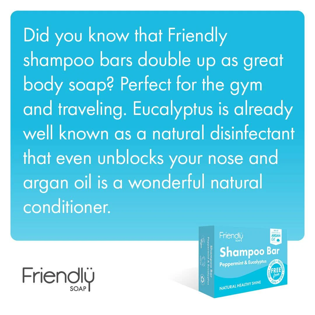 Peppermint & Eucalyptus Shampoo Bar - Eco Friendly - Image 4