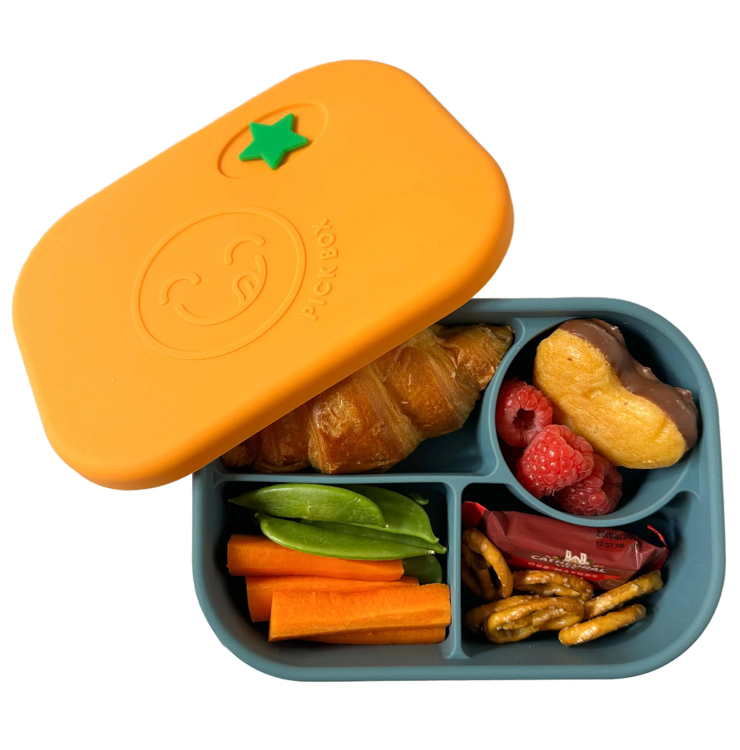 Pick Plates Pick Box Bento Silicone Lunch Box – 4 Compartment 750ml - Image 13