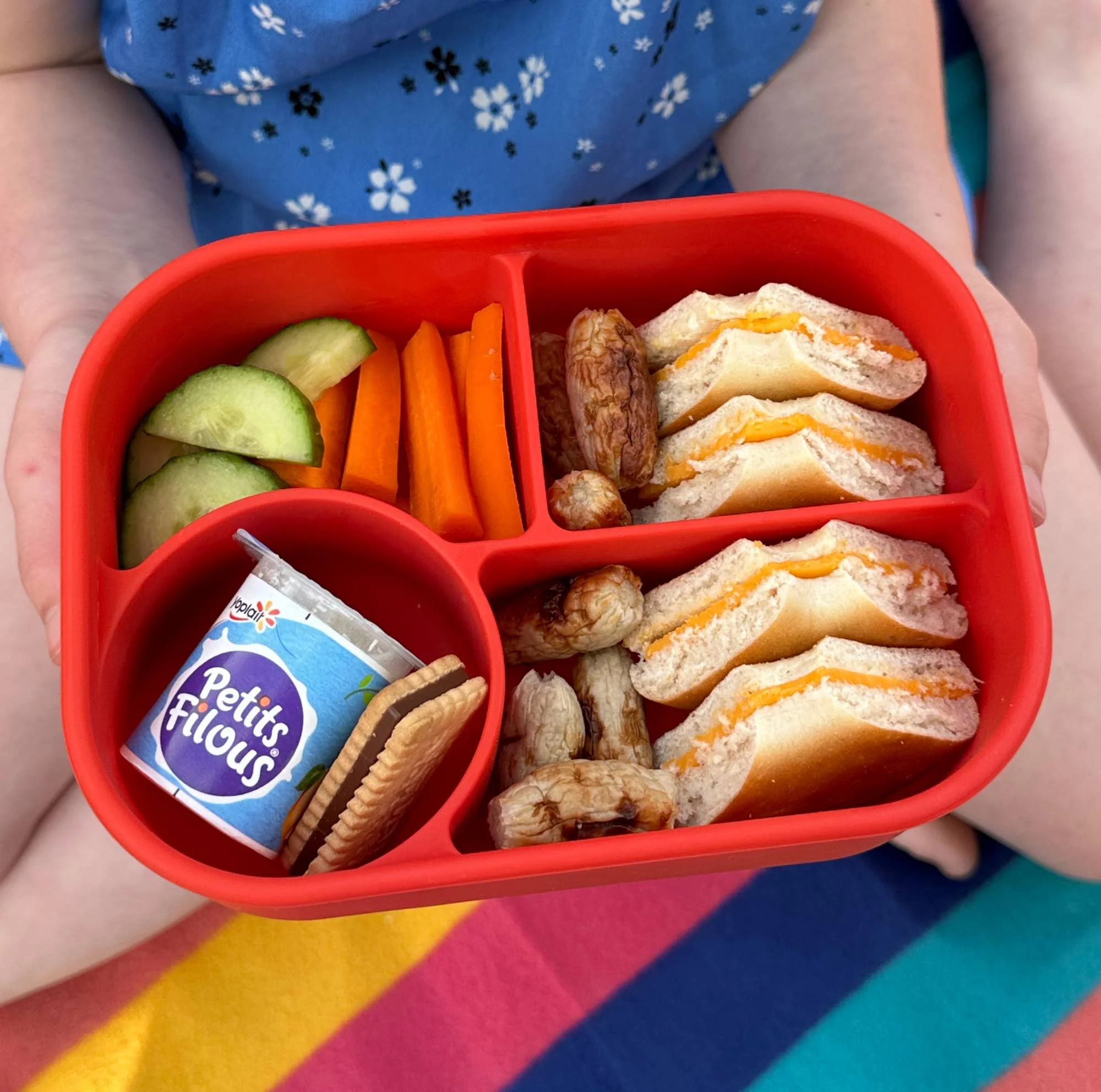 Pick Plates Pick Box Bento Silicone Lunch Box – 4 Compartment 750ml - Image 3