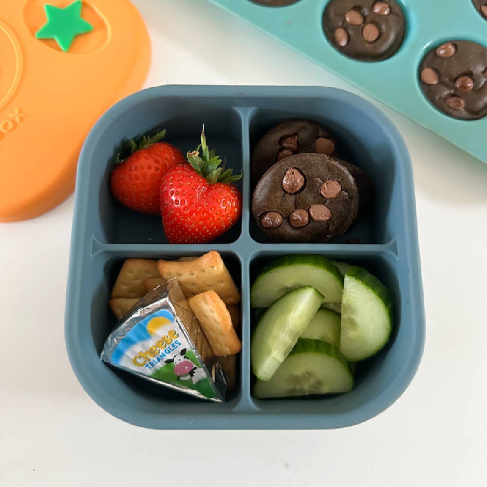 Pick Plates Pick Box Snack Silicone Snack Box – 4 Compartment 500ml - Image 13