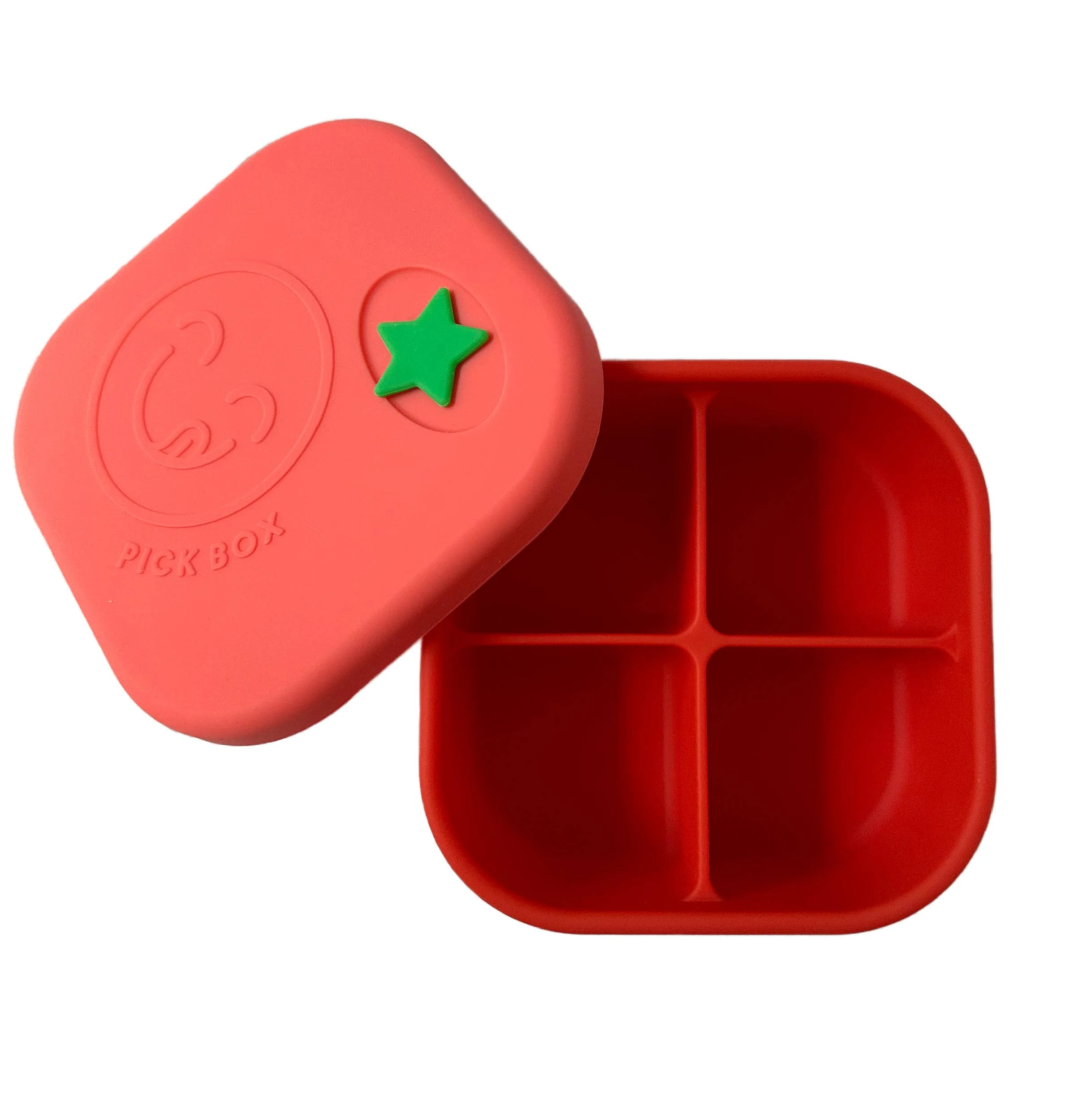 Pick Plates Pick Box Snack Silicone Snack Box – 4 Compartment 500ml - Image 9